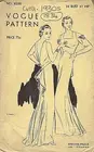 1930s Vintage VOGUE Sewing Pattern B34 DRESS (1834)