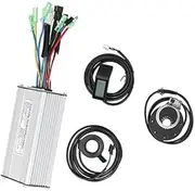 Vuzmode Motor Speed Controller, E Bike Conversion Kit with Pedal Assist Sensor KT‑LCD4 Display, for 36V/48V 500W Motor E-Scooter Brushless Controller
