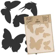 DIY Reusable Plastic STENCIL // A3 A4 A5 // BUTTERFLIES Scrapbooking Decoupage