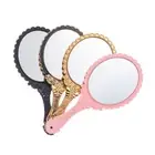 Makeup Mirrors Standing Makeup Vintage Vanity Mirror Handheld Mirror Oval-Shape