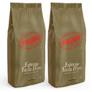 2x Primo Caffe Espresso Tazza D'oro 1kg Coffee Beans Light Roast Int 3 Hot Drink