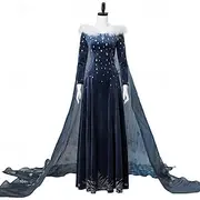 Frozen Princess Elsa Anna Dress Cosplay Costume Cosplay Costume Movie Cosplay for Women's Adults' Masquerade Bachelorette Party