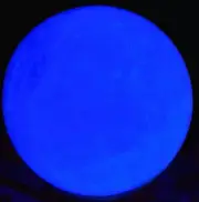 60mm Blue Glow White Jade Stone Glow In The Dark Stone Ball Hot AAA