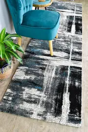 Millard 347 Light Grey Turquoise Runner