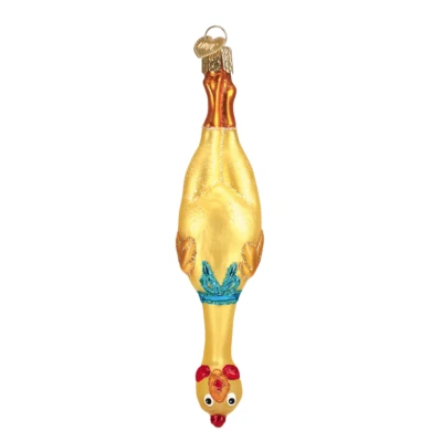 Old World Christmas Rubber Chicken Ornament w