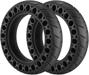 Solid Tire 9.5" Honeycomb Compatible With Xiaomi M365 Pro 1S Pro2 Wheel Shock Absorber 9.5 Inch Tyre Front Rear Tires Replacement Parts(2pcs black)