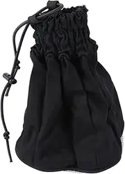 minkissy Hair Dryer Diffuser Bag Black Heat-resistant Fabric Bonnet Dryer Cover Mesh Design Static Electricity Reduction