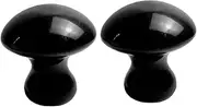 FRCOLOR 2pcs massage stone jade facial roller essential oil mini mushroom crystals jade facial jade roller facial massager Facial Beauty Massager mushroom stone the face