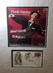 Special Edition Frank Sinatra 'First Day of Issue' Stamp and Photo Collage