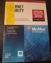 McAfee Internet Security 2013 1 Year 3 PCs Retail Box Disc For Windows XP 7 8