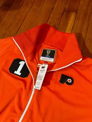 Philadelphia Flyers Jacket Mitchell & Ness Sz 5XL Bernie Parent Retro NHL NWT
