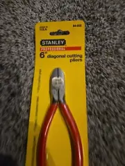 Vintage STANLEY 6" DIAGONAL CUTTING PLIERS MADE IN USA 84-956