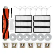 Main Brush, HEPA Filter, Mop Cloth, Dust Bags for Robot Vacuum X10+/L10S Ultra