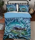 3D Blue Coral 1516NA Bed Pillowcases Quilt Cover Duvet Kathy Barefield Fay
