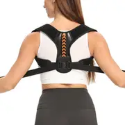Unisex Adjustable Upper Shoulder Back Support Brace-Orange