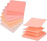 BAYTORY 640 Sheets Pop Up Sticky Notes, 3 x 3 Inches, Self-Sticky Note Pads, Pink Gradient Sticky Pads, Memo Pads for School Office Home Desk Accessories (Pink Series)