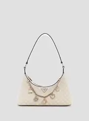 GUESS Women's White Everlee Shoulder Bag