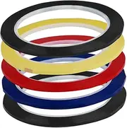 Kisangel 5 Rolls Violin Fretboard Tape Beginner Friendly Finger Position Labels for String Instruments Durable Practice Stickers Colors