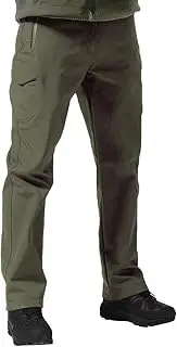 [FREE SOLDIER] Men's Outdoor Water Repellent Windproof Softshell Fleece Lined Cargo Snow Hiking Pants