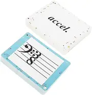 DRESSOOS 80pcs Music Flashcards for Beginners Durable Music Note and Rhythm Cards for Piano Violin Portable Learning Tool for Students