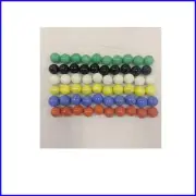 60 Large 1" Replacement Glass Marbles Set for Chinese Checkers & Aggravation