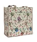 Owl Multi coloured Tapestry Tote Shopper Bag Signare Design