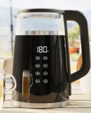Electric Tea Kettle, 1.7 Liters 1500W, Temperature Control, Keep Warm