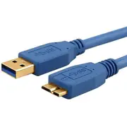 Astrotek USB 3.0 Cable 3m - Type A Male to Micro B Blue Colour