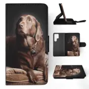 FLIP CASE FOR SAMSUNG GALAXY|CUTE ADORABLE BROWN LABRADOR DOG