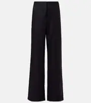 [Faithfull] Faithfull Sanne high-rise linen straight pants AU 8 black