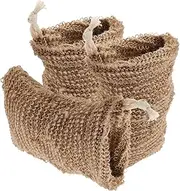 Healeved 3pcs Jute Soap Bag Foaming Net Soap Holder for Bath Exfoliating Wash Pouches