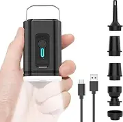 NeoRov Mini Air Pump Pro X1,Portable Air Pump with Camping Light,Type-C Rechargeable,Quick Inflate Deflate for Sleeping Pads, Air Mattress, Pool Toys, Floats, Swimming Ring, Vacuum Storage Bags