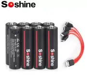 REAL CAPACITY!! 1.5V AA 3500mwh Li-ion Rechargable Battery 4 in 1 USB Cable