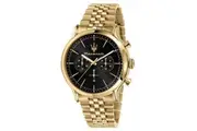Maserati Epoca Gold Tone Chronograph Black Dial Quartz R8873618023 100M Men's Watch
