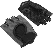 KITANDOVE 1 Pair Men Breathable Half Finger Workout Gloves for Weight Lifting and Cycling Durable Gym Accessories with Enhanced Grip for Outdoor Sports and Training Grey