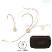 Foldable Head Mic Microphone for AKG 3Pin XLR mini with case