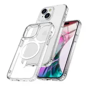 ZUSLAB for Apple iPhone 15 MagSafe Case Slim Hybrid Pro Protective Heavy Duty Shockproof Cover (2023) - Clear