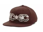 DC Shoes Stars Born Brown Flex Fit Flexfit Ball Hat Cap New NWT