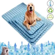 Pet Dog Cooling Bed Mat Iced Rug Summer Extra Large Durable Pad for Small Big Do