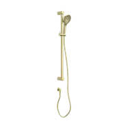 Nero Mecca Care 32mm Grab Rail And Adjustable Shower Rail Set 900mm Brushed Gold NRCS005BG
