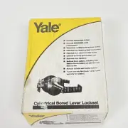 Yale AU 5401LN 606E Heavy Duty Passage Latch Lock Brass Finish RH New in Box