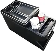 Arm Storage Box for T&oyota for Sienna 2022 2021+ Car Interior Front Armrest Box with USB Cup Holder Atmosphere Light(No Wireless Charge 2)