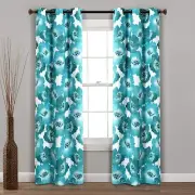Lush Decor Julie Floral Insulated Grommet 100% Blackout Window Curtain Panels...