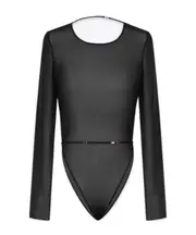Saint Laurent Backless Long-Sleeved Bodysuit S,XS,L,M black