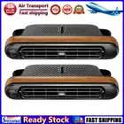 LF# 2Pcs USB Car Rear Seat Headrest Cooling Fan for SUV RV Truck Sedan (Wood Gra