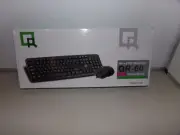 QR-60 Wired Black Standard Keyboard /w Optical Mouse New In Box