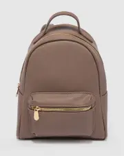 Brown Bianca Panel Backpack