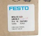 ONE NEW IN BOX FESTO air source safety start valve MS6-EE-1/2-V24-S 527682