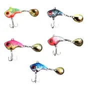 3Pcs Treble Hook Spinner Baits Sequins Lures Fishing Spinner Swimbait Fish Lures
