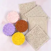 Decorating Mold Sugarcraft Cake Mold Fondant Mould Printed Mat Hearts Texture △